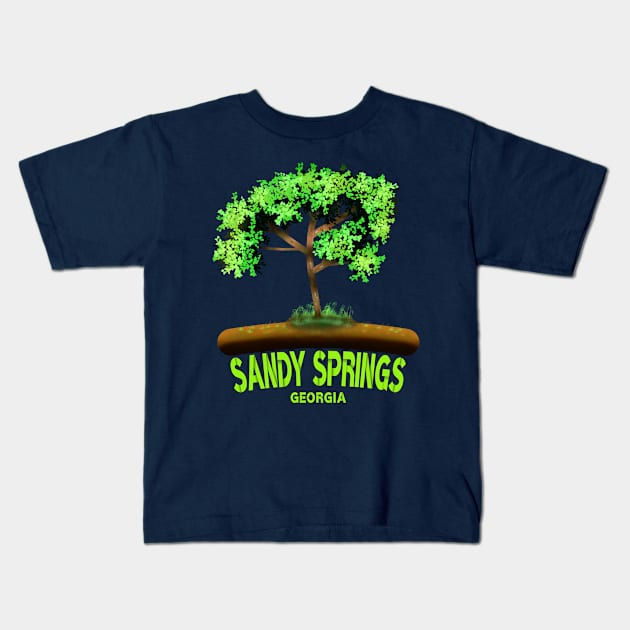 Sandy Springs Kids T-Shirt by MoMido